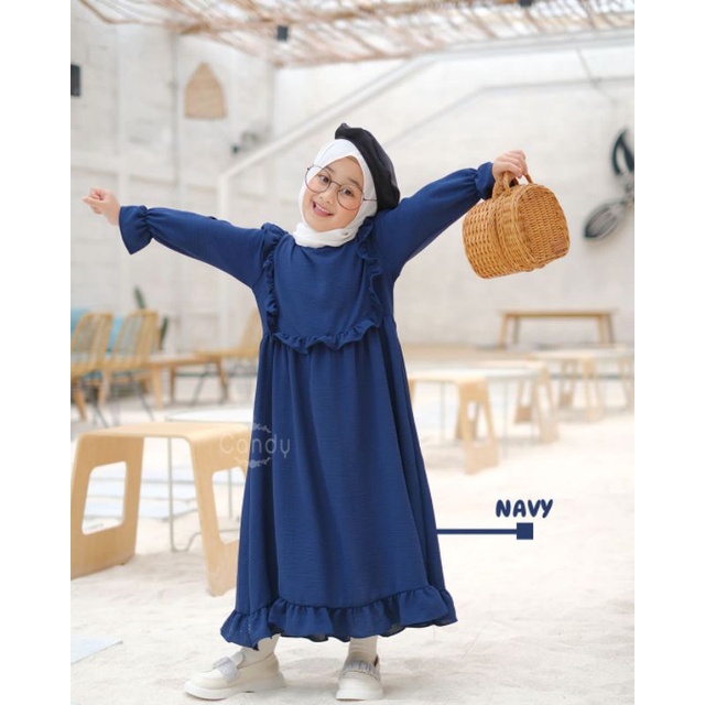 GAMIS PUTIH ANAK MANASIK HAJI GAMIS NAMIRA CANDY 1-10TH