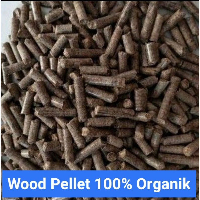 1kg Pelet Kayu Wood Pellet Pasir Kucing 100%organik