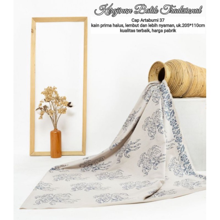 Kain Batik Cap Exclusive Artabumi Cream
