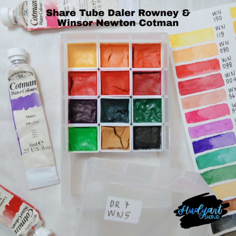 

SHARE TUBE Daler Rowney & Winsor Newton Cotman Watercolor Set 12