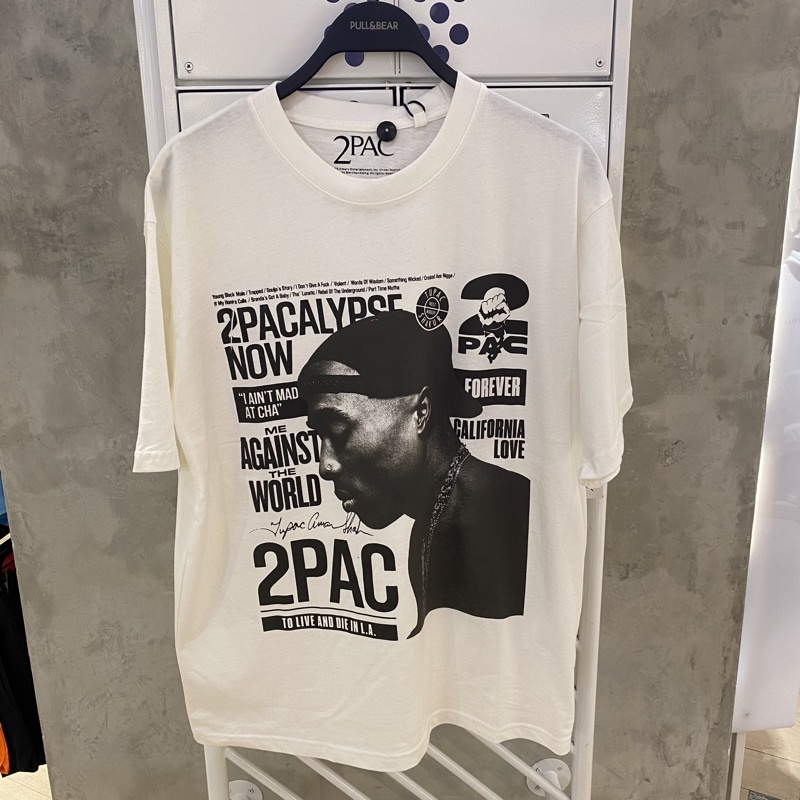 Kaos Pull&Bear x Tupac Cowok Original Store
