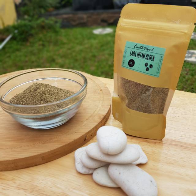 

Lada Hitam Bubuk Asli / Black Pepper Powder 50 gram 100 gram EarthWood