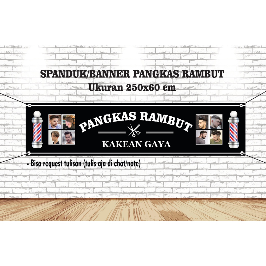 Spanduk, Banner Pangkas Rambut