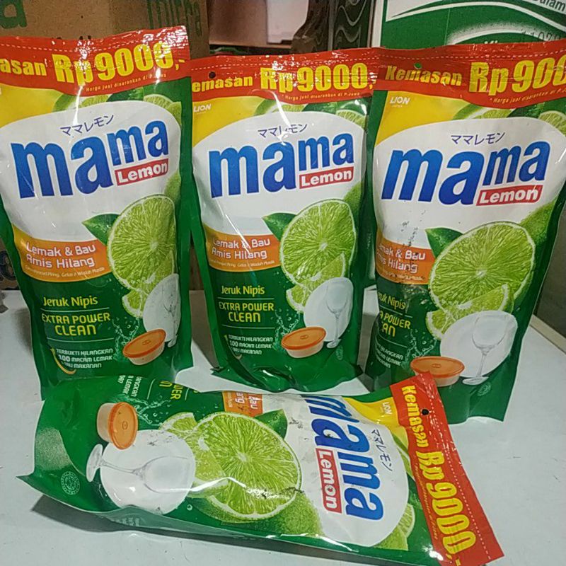 Mama Lemon Jeruk Nipis Pouch 450ml
