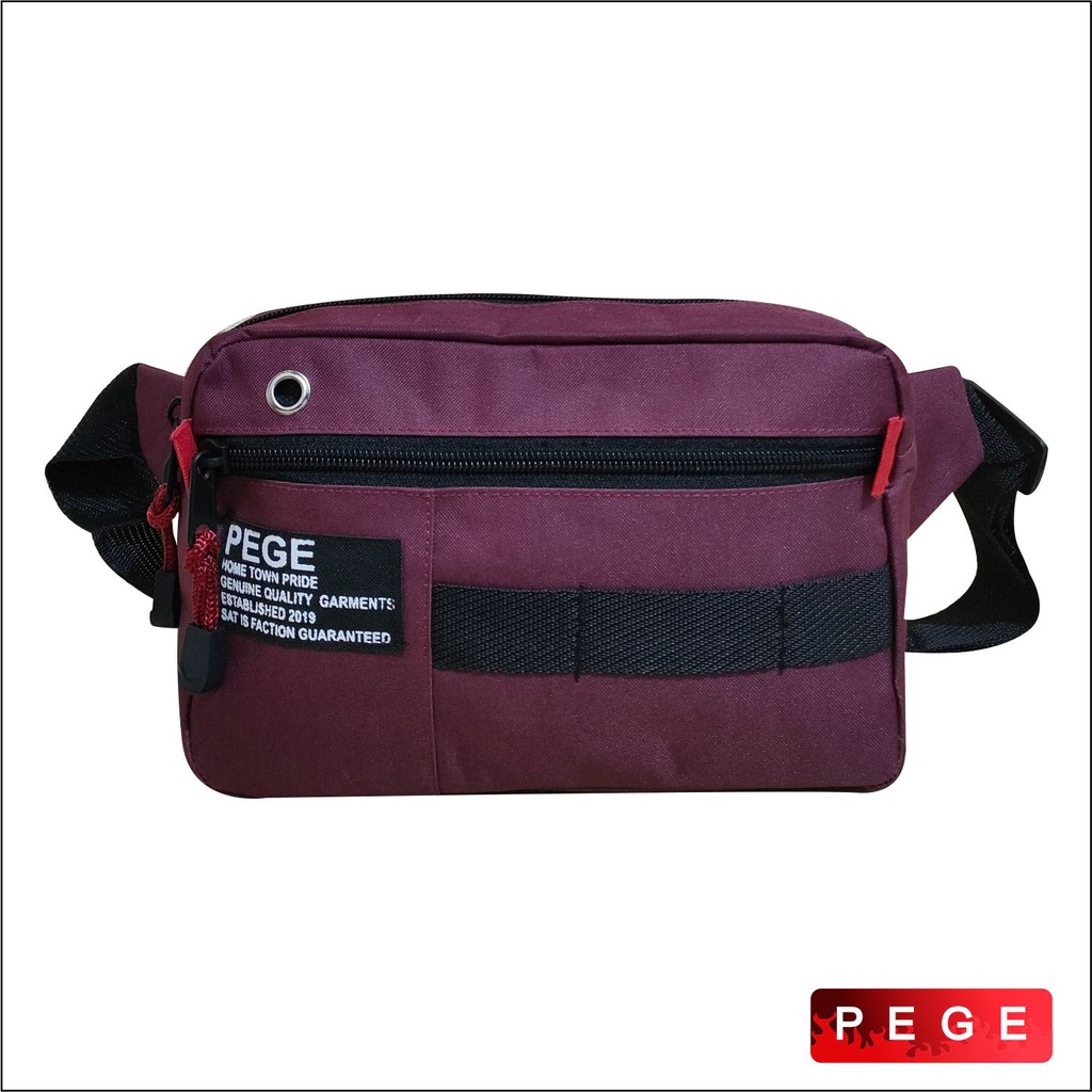 Tas Selempang Pria PEGE Crossbody Sling Bag Model Casual - PG 8913