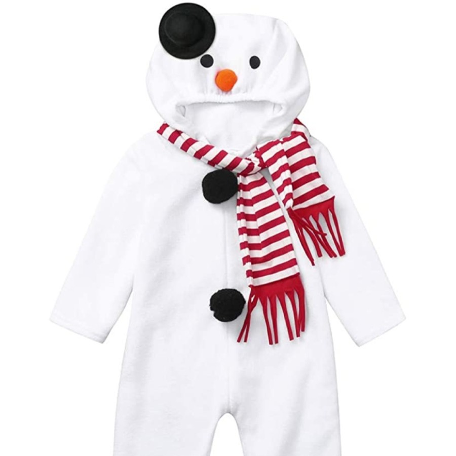 Snowman baby romper christmas costume manusia salju kostum natal bayi