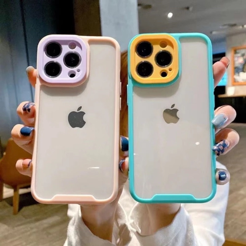 CASE FUZE CLEAR MACARON WARNA PREMIUM IPHONE XR