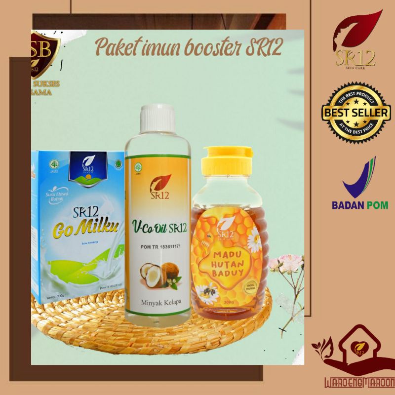 PAKET IMUN BOOSTER/GO MILKU ORI 200 gr/VCO OIL 250 ml/MADU HUTAN BADUY 300 gr