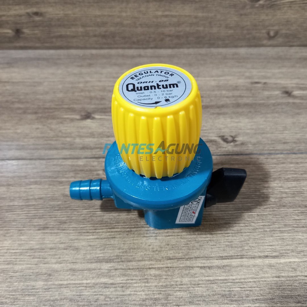 Regulator Gas Tekanan Tinggi Quantum QRH-08 Tanpa Meteran