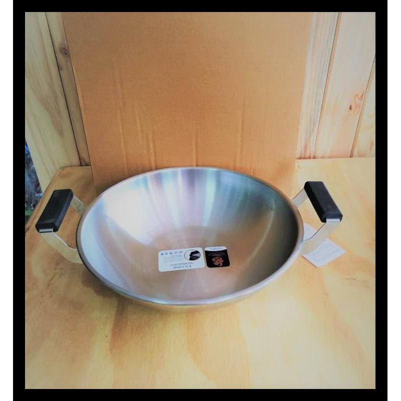 Bima Heritance Classic Wok Wajan Kuali Kompor Induksi Stainless 32Cm