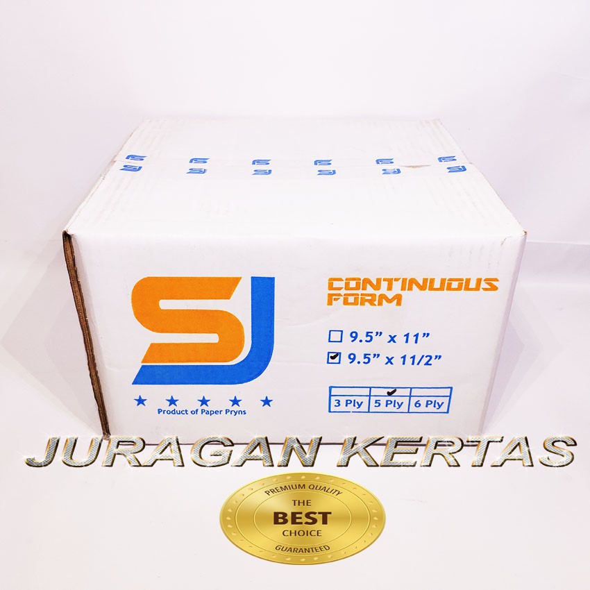 

CONTINUOUS FORM 9.5 X 11/2 5PLY SJ STANDAR PRS - BAGI 2