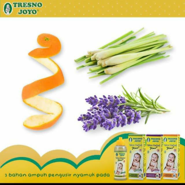 Minyak Telon tresnojoyo tresno joyo 60ml herbal plus citronella / Lavender / orange peel