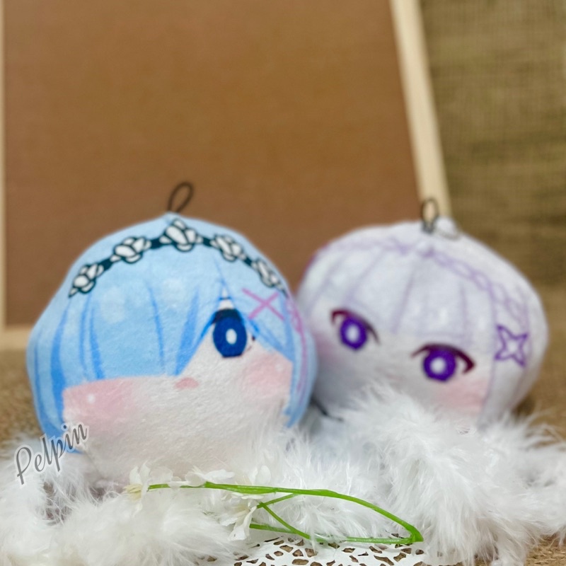 boneka anime omanjuu besar re:zero big omanjuu rem emilia remu anime stuff omanjuu bakpao large