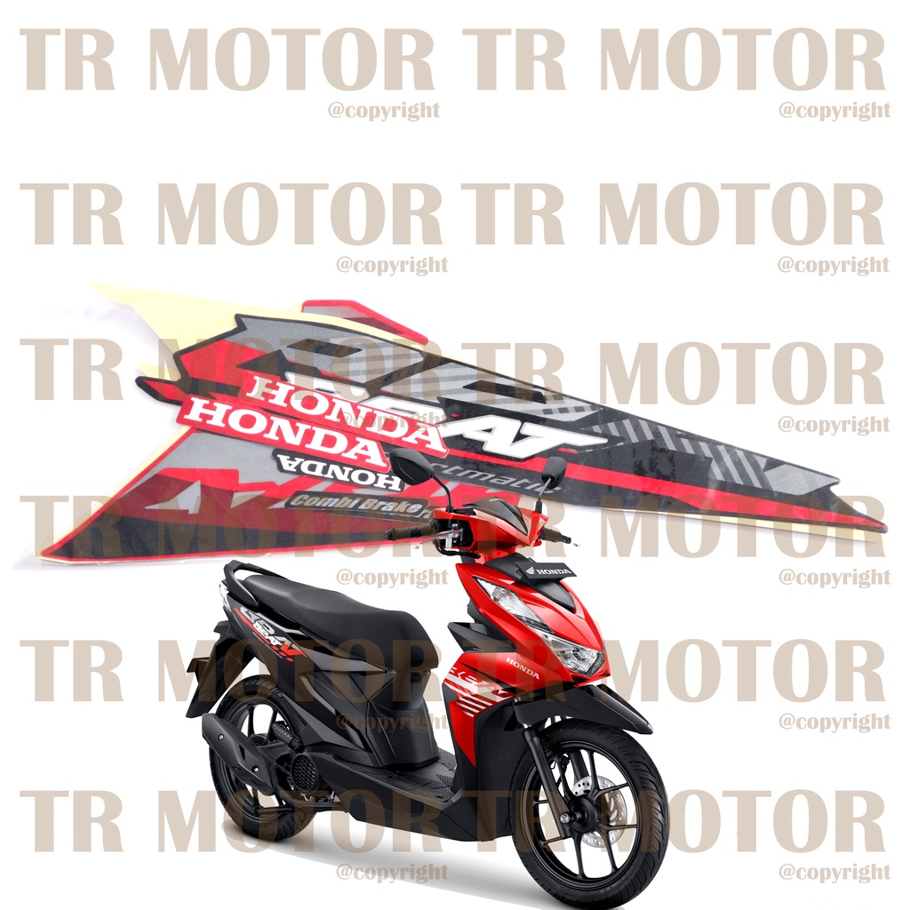 Stiker Motor Beat 2021 Sticker Striping Lis Full Set Motor