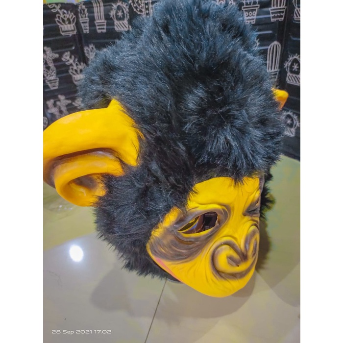 BAROKAH GAMIS Topeng monyet latex monkey Mask party bruno mars monkey king topeng monyet all size bu