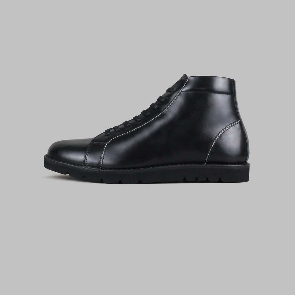 ARTAP Footwear - Sepatu Pria Boots Kulit Asli - Daro PU Black