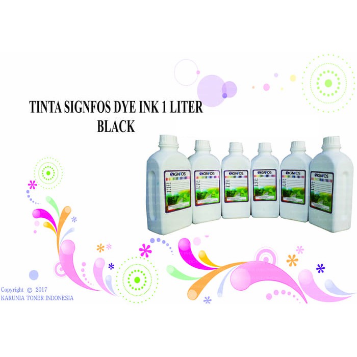 TINTA SIGNFOS DYE INK 1 LITER LIGHT CYAN