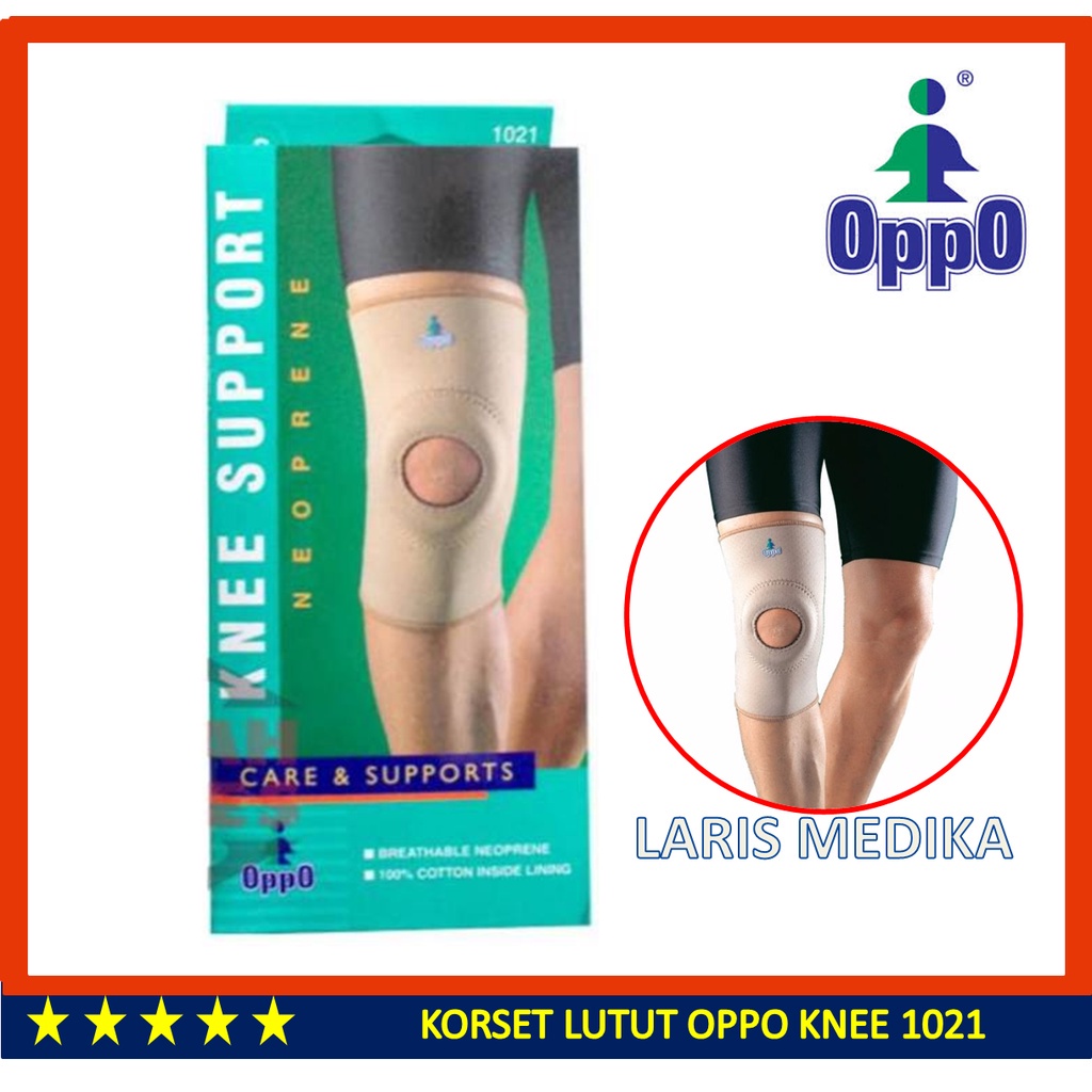 Deker Lutut Kesehatan Knee Support Oppo 1021 Dekker Lutut Terapi Penyangga Lutut Sakit Dekker Futsal Deker Badminton Pelindung Lutut Oppo 1021 Open Patella Knee Support decker lutut Knee Support Lubang Oppo 1021 / Deker Lutut lubang
