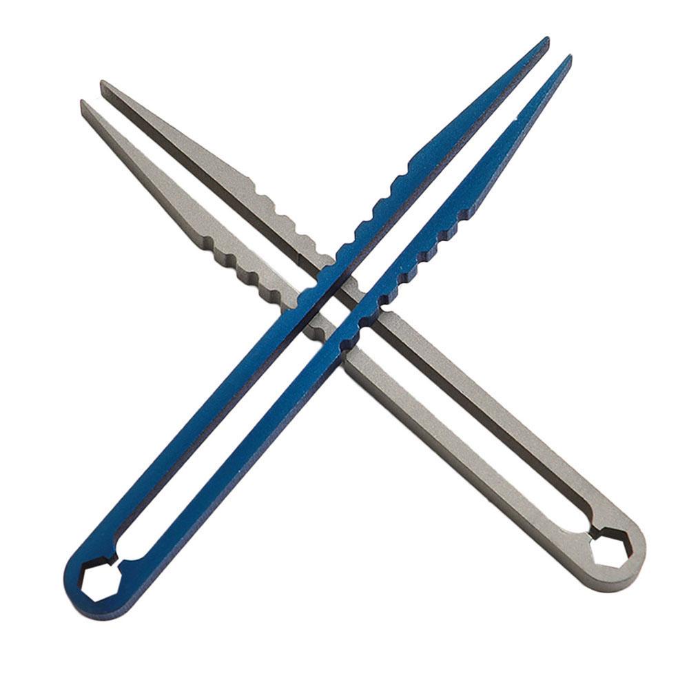 AUGUSTINA Pinset Tahan Lama Hiking Portable Mini Survival Camping Titanium Alloy Outdoor Tools