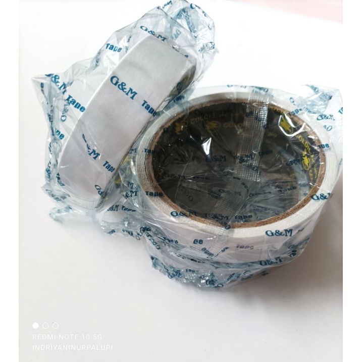 

Double Tape 1" 1/2" dan 1/4" Murah Goldie Tape / Isolasi Perekat 2 sisi 24mm 12mm 6mm
