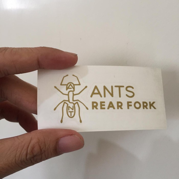CUTTING STICKER FRAME SEPEDA FNHON GUST ANTS REAR FORK