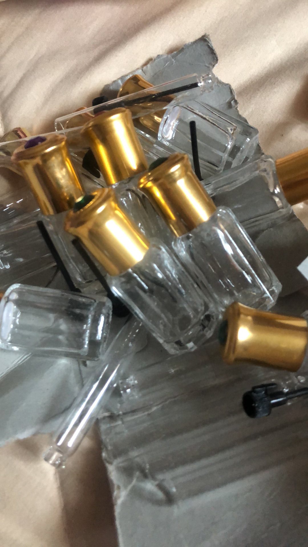 Botol Parfum Penicilin 2ml/botol Tester Lidi/tutup Putih/hitam