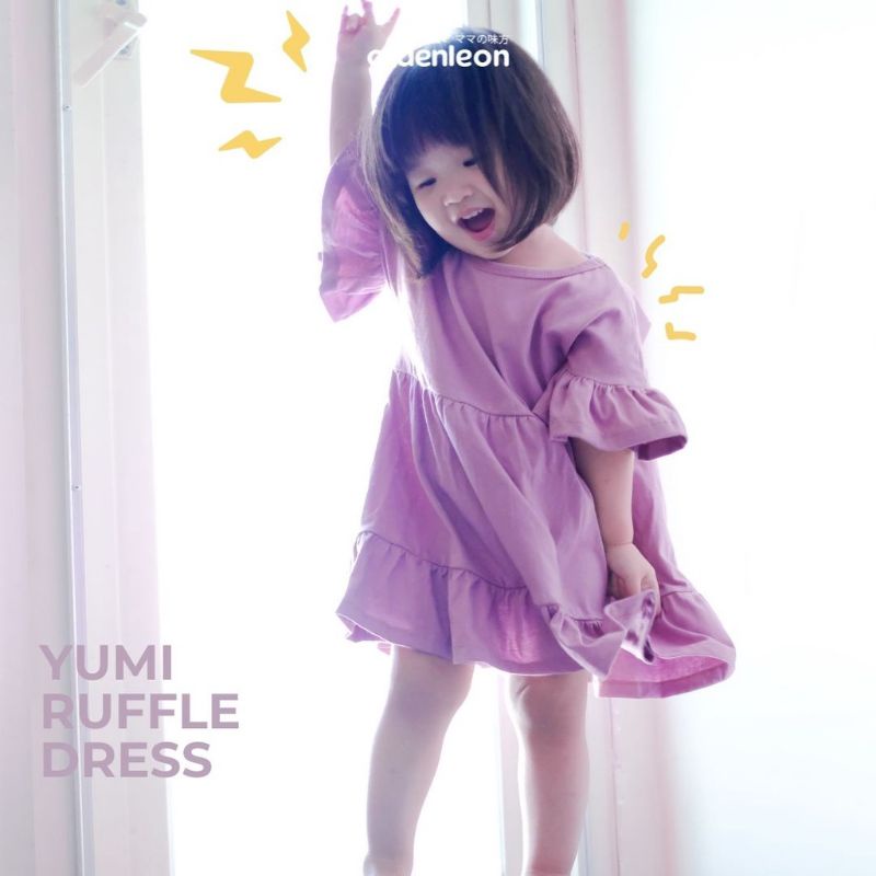 Ardenleon Girls Yumi Ruffle Dress ( 6 bulan sd 7tahun)