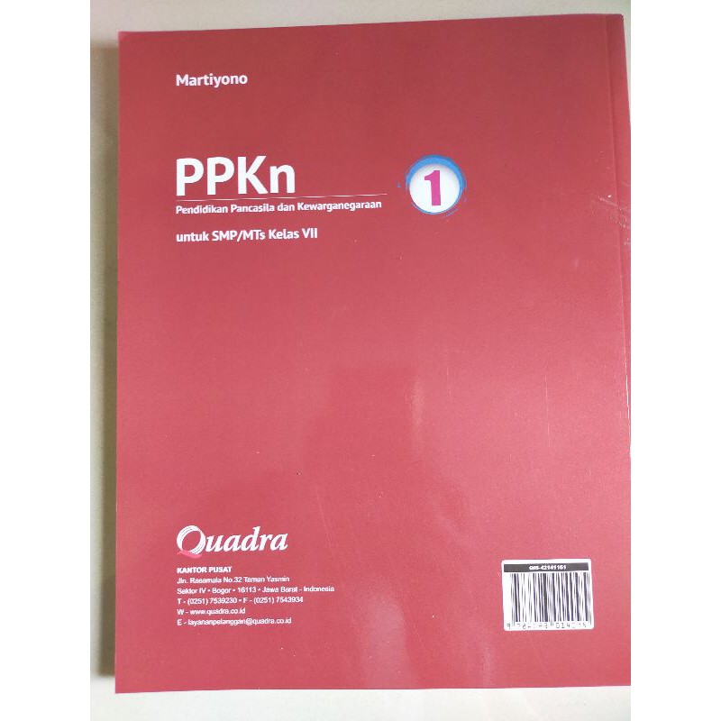 ORI Buku teks PPKn k13 Quadra kelas 7 edisi revisi terbaru