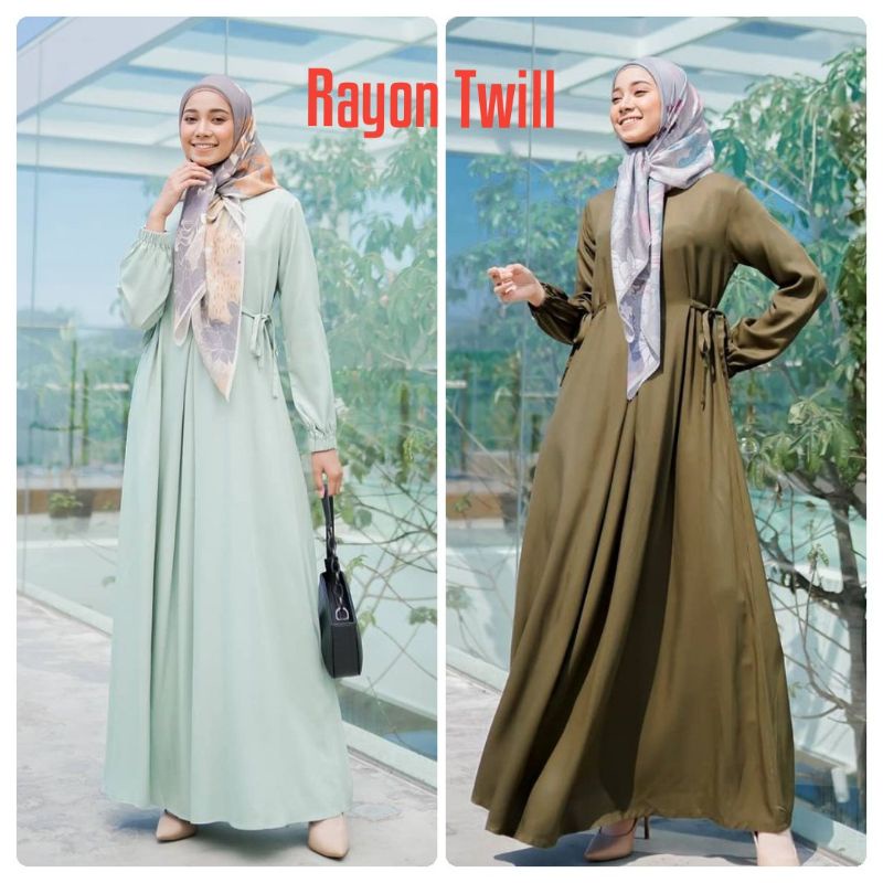 Kain Katun Rayon Twill Viscose Premium tebal lembut harga setengah meter