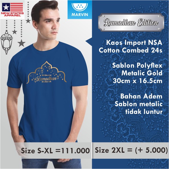 Kaos Kata Kata Edisi Ramadhan NSA Import pod print on demand