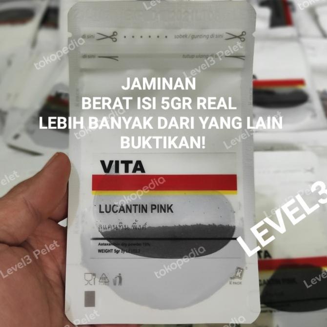Vita Lucantin Pink Carophyll Astaxanthin 10% jaminan original 100% 5gr