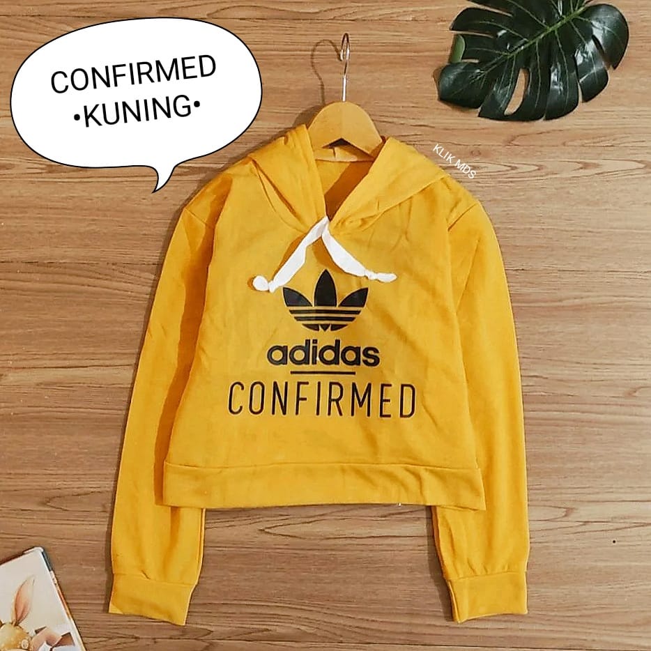 Sweater Hoodie Crop Anak Perempuan - Baju Atasan Abg Remaja Cewek - Confirmed