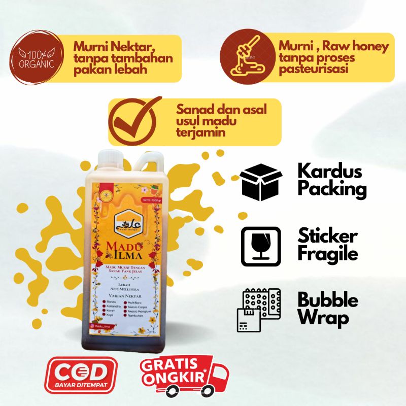 

MADU HITAM JAMBI AKASIA CARPA MURNI ASLI RAW HONEY BERSANAD JELAS KEMASAN 1 KG