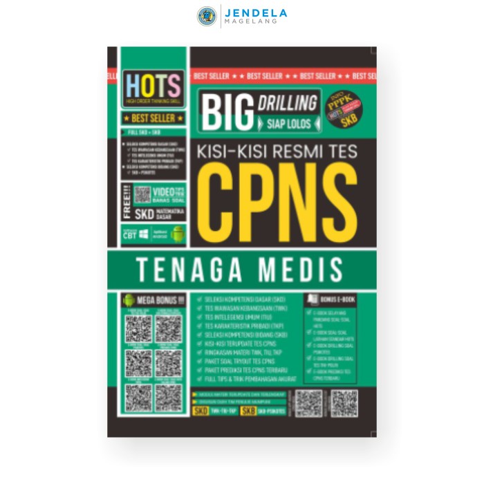

TURUN HARGA BUKU CPNS : KISI KISI RESMI TES CPNS TENAGA MEDIS 2021 / 2022 TERKINI KPL350