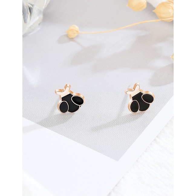 LRC Anting Set Fashion Color Christmas Earrings Set Of 12 D18709