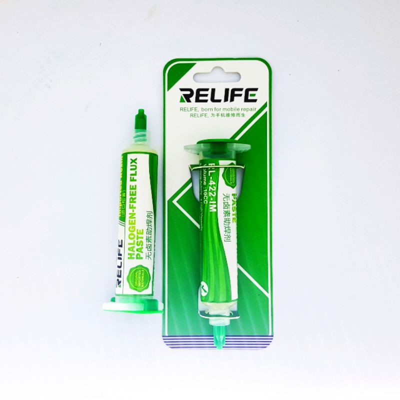 Original Flux Relife Halogen - Free Flux Type RL- 422 - IM OR isi 10cc - Tanpa Penekan Suntikan