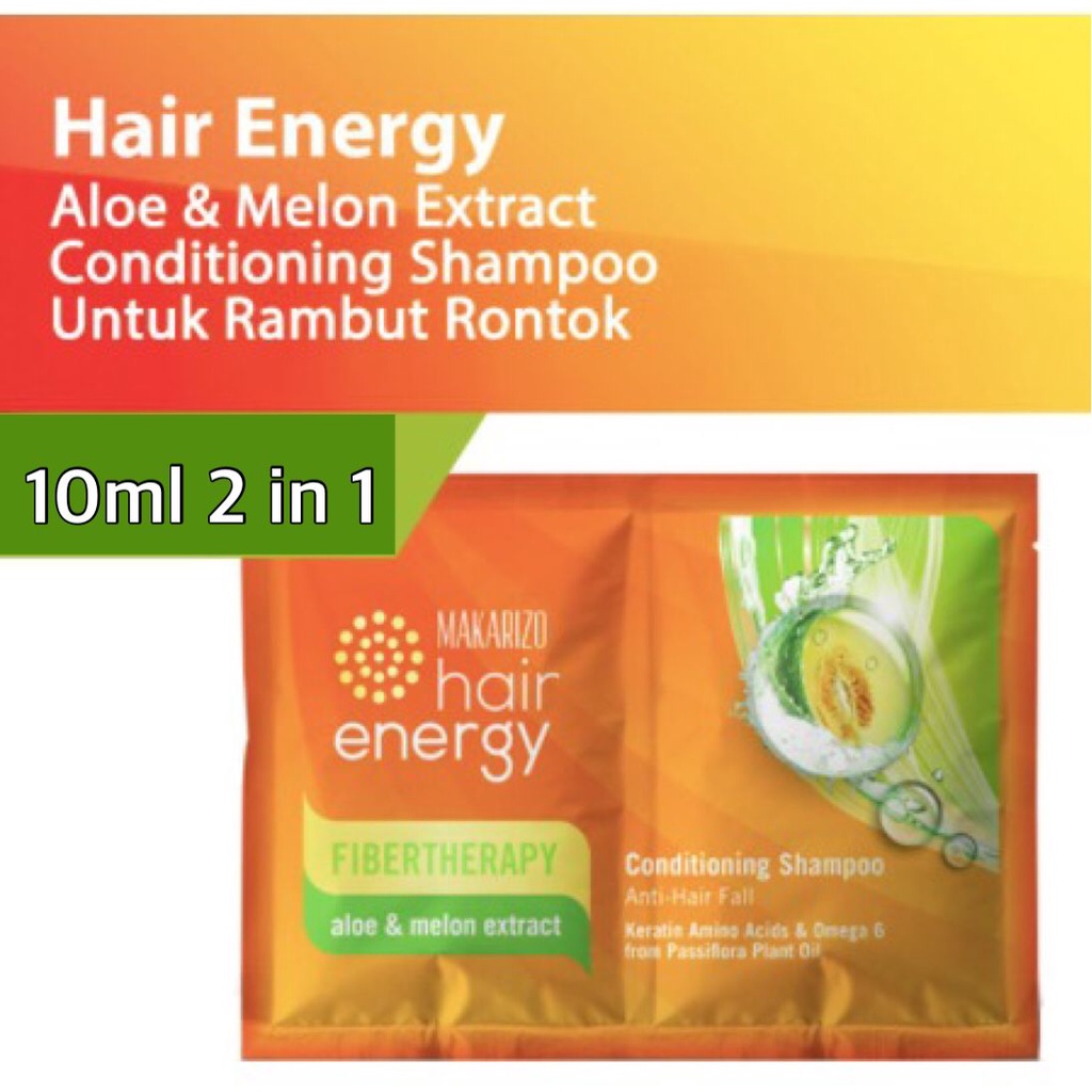 Makarizo Hair Energy Fibertherapy Conditioning Shampoo 10mL / Shampo Kondisioner