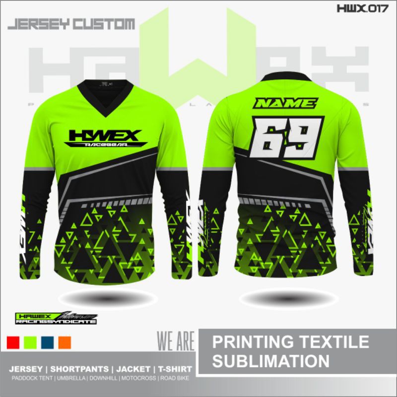 Baju jersey trail adventure custom