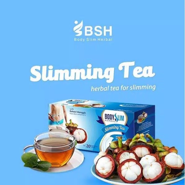 [ORI] BSH Teh Obat Pelangsing Badan dengan Ekstrak Manggis yang Bagus untuk Kulit &amp; Sudah Terjamin Kualitasnya l Body Slim Herbal Slimming Tea (BSH Tea)