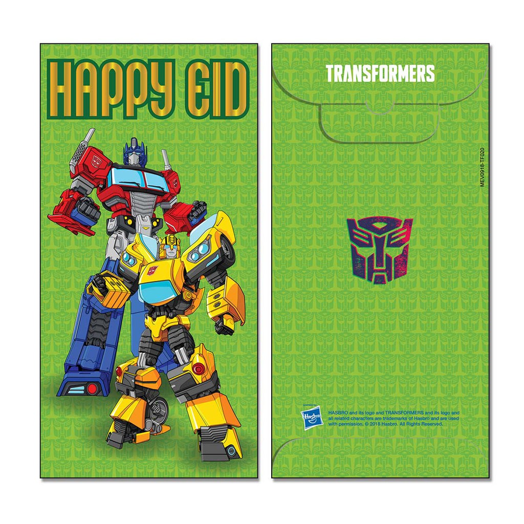 

SOMETHING SWEET CARDS - MONEY ENVELOPES LARGE - ANGPAO - TRANSFORMER - LEBARAN - TF020