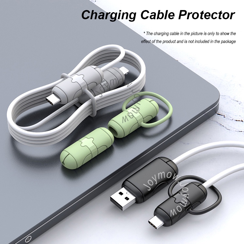 Pelindung Kabel Cas Upgrade 3in1/Cable Saver/Pelindung Kabel Dengan Cord Winder Kompatibel Untuk Kabel Port Type-C/Android