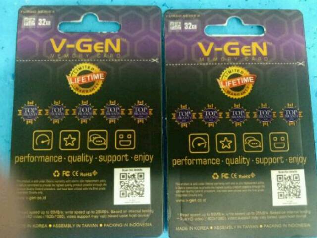 Memory Micro SD 32 GB Class 10 Orignal V-GEN Turbo Series