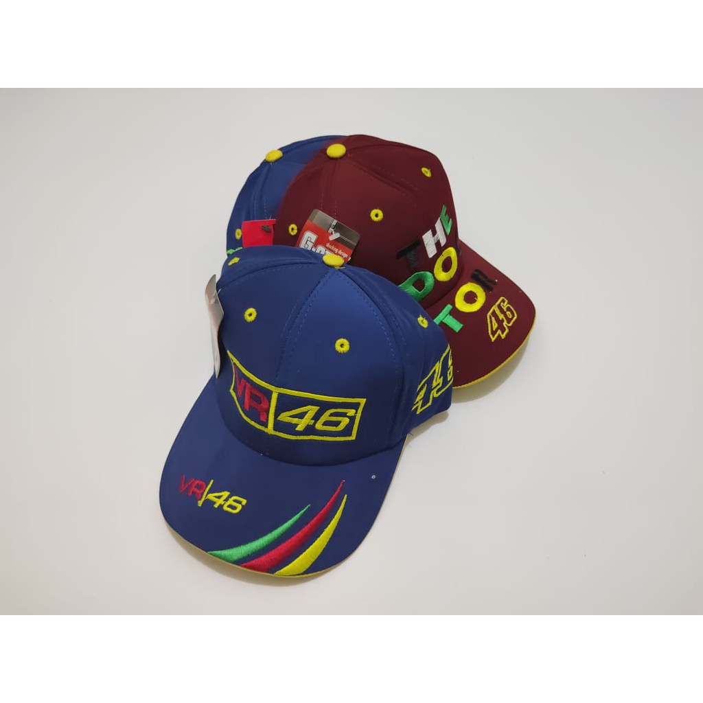 Topi Racing Moto GP VR46 Rossi Topi baseball Bordir Topi Balap Topi Olahraga