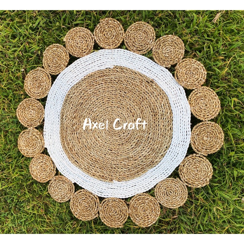 Rug Seagrass Matahari / Rug Seagrass Bunga / Rug Anyam