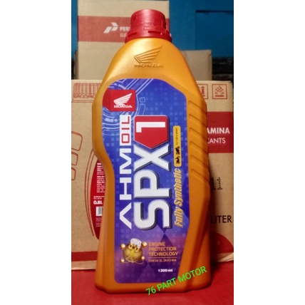 Oli mesin spx1 Uk. 1.2 liter (full syntetic) for all motor honda