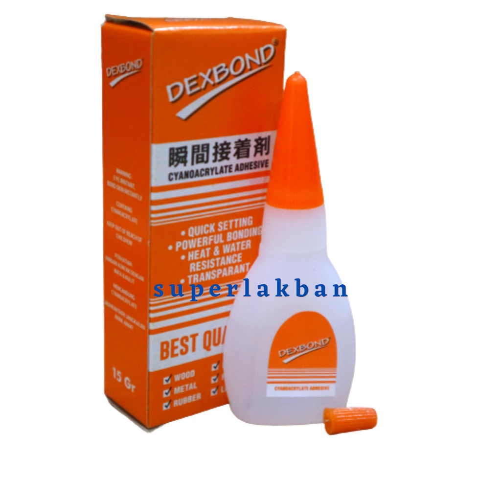 Lem Korea Dexbond Super Glue Instant Glue Cyanoacrylate product terjamin by Dextone Indonesia