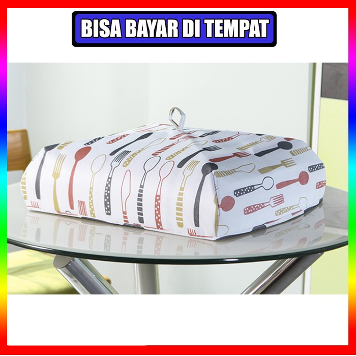 tudung saji lipat ukuran besar jumbo alumunium penahan panas U50CM ada rangka/tulang EXTRA LARGE