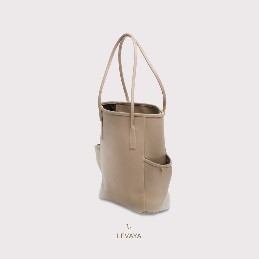 LEVAYA Lula Totebag - Beige - Tas Wanita