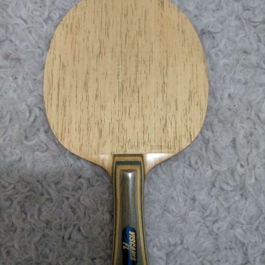 BLADE PINGPONG TENIS MEJA BUTTERFLY VISCARIA OLD TAG KUPU HITAM RARE