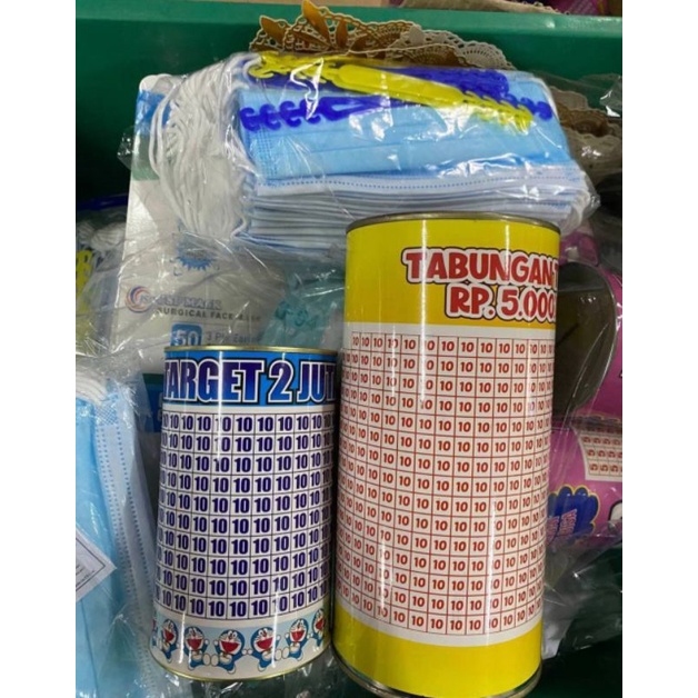 CELENGAN TARGET | TABUNGAN TARGET | TEMPAT MENABUNG | KALENG TABUNGAN